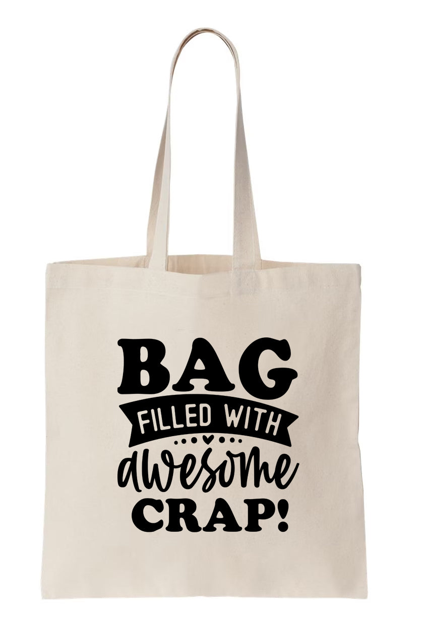 Bag filled with awesome crap Canvas Tote