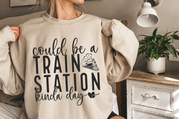 Could be a Train Station kinda day Crewneck Sweatshirt