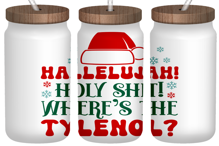 Holy S where's the Tylenol Frosted 16oz Glass Can