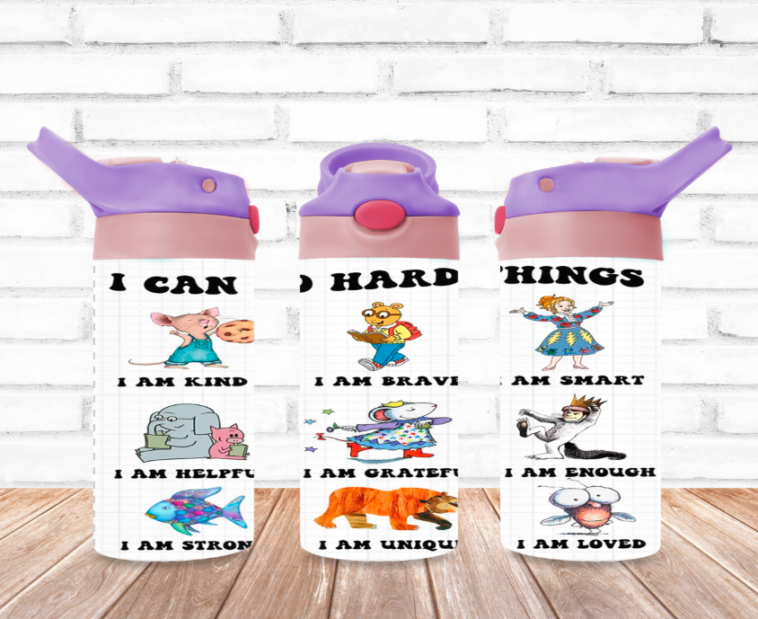 I can do hard things 12oz Flip Top Tumbler