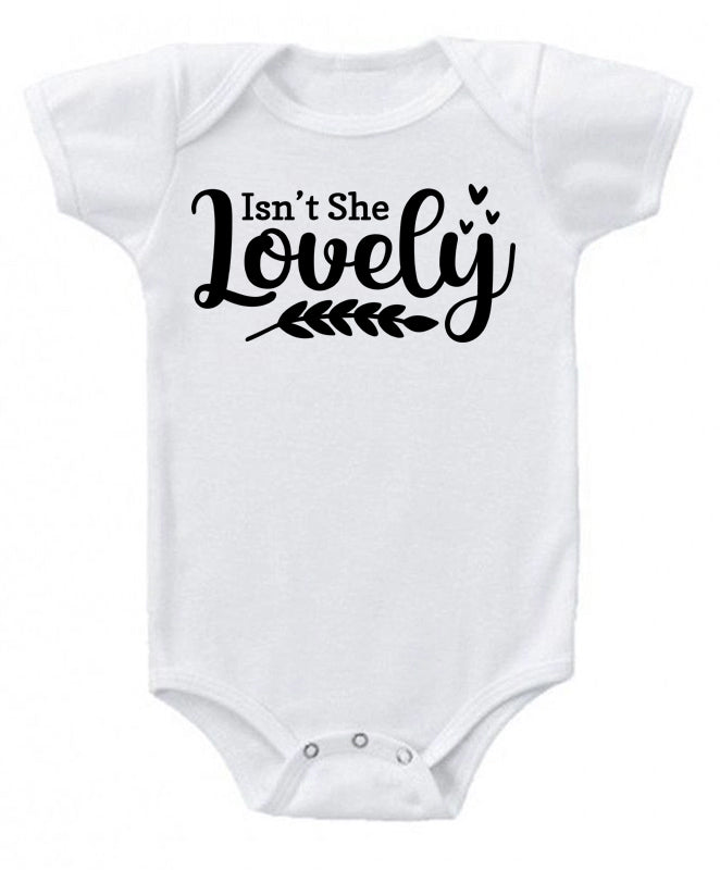 Isn't she lovely- baby bodysuit