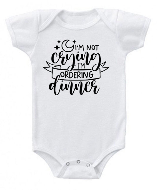 I'm not crying- baby bodysuit