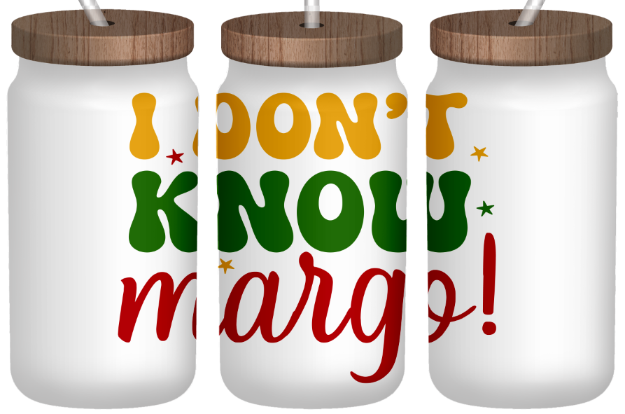 I don't know Margo Frosted 16oz Glass Can