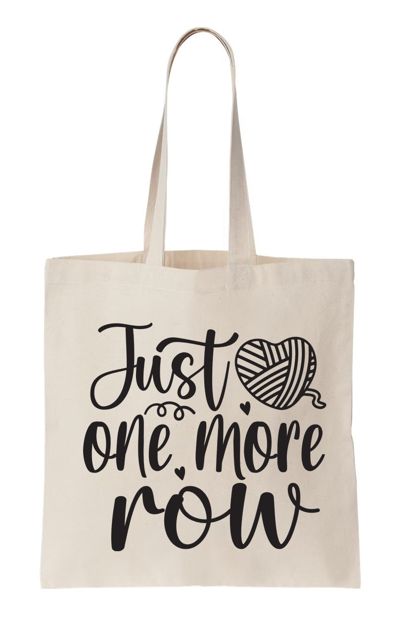 Just one more Row Canvas Tote