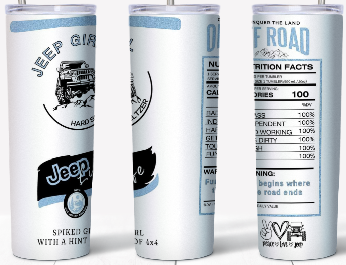 Truck Girl- LIGHT BLUE 20oz Tumbler