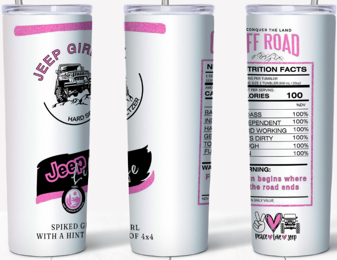 Truck Girl- PINK 20oz Tumbler