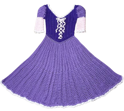 crochet princess dress blanket pattern free Polynesian Princess Dress Blanket Crochet Pattern PDF Toddler & Child sizes