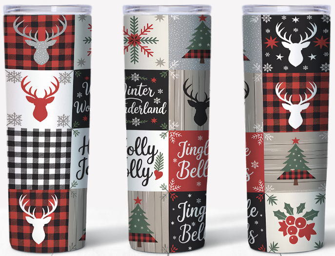 Rustic Christmas | 20oz Stainless Steel Tumbler