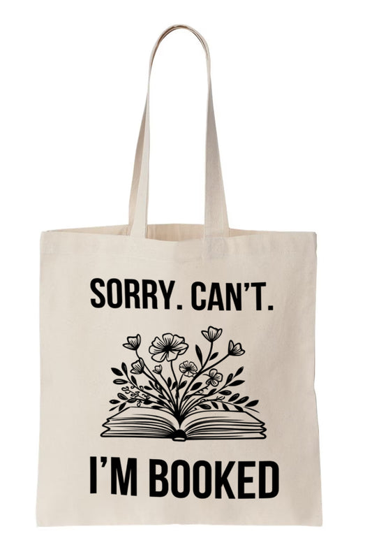 Sorry I can't Canvas Tote