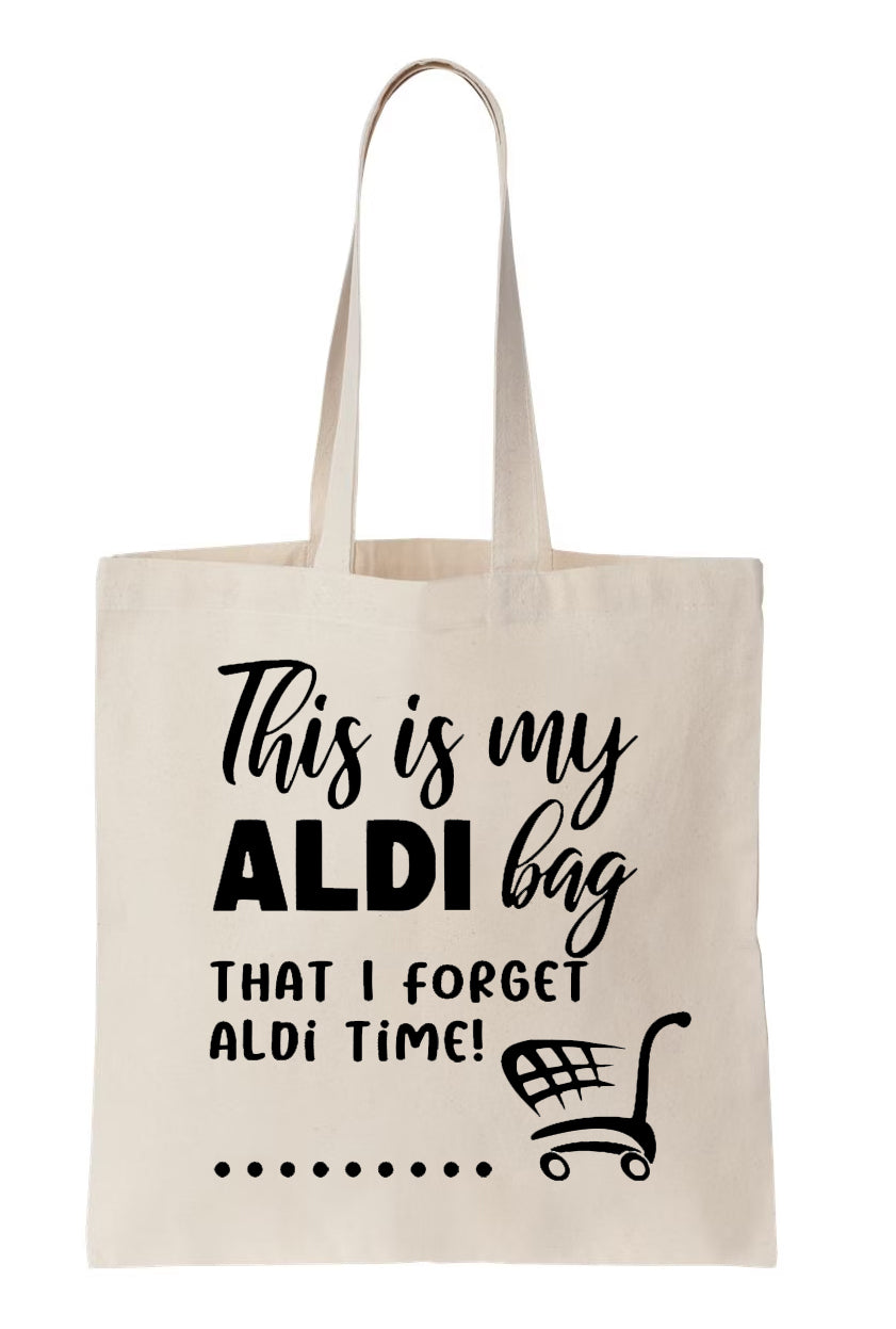 This is my Aldi Bag Canvas Tote