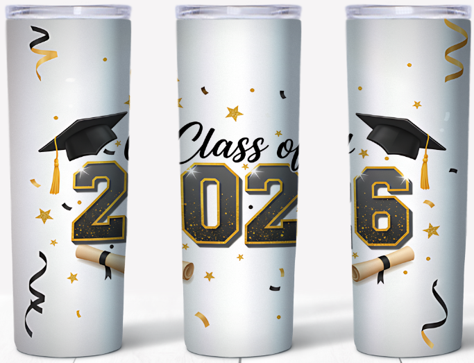 Varsity Graduation 2026 | 20oz Stainless Steel Tumbler