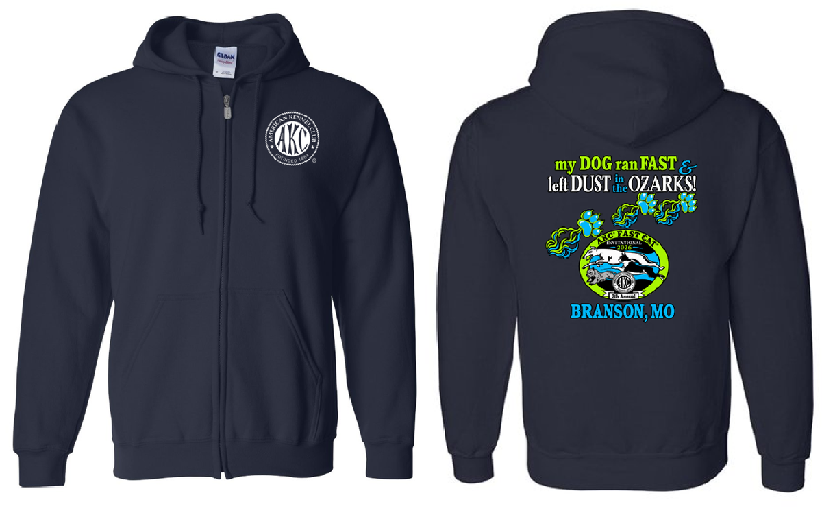 AKC Zip Up Adult Hoodie