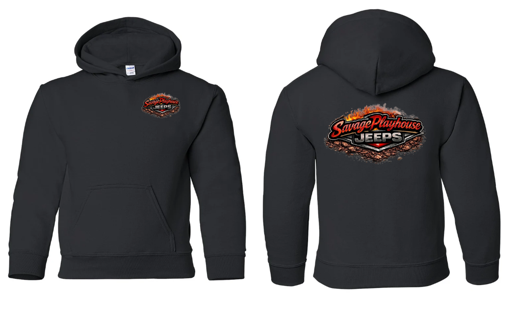 Savage Playhouse Jeeps Youth Hoodie
