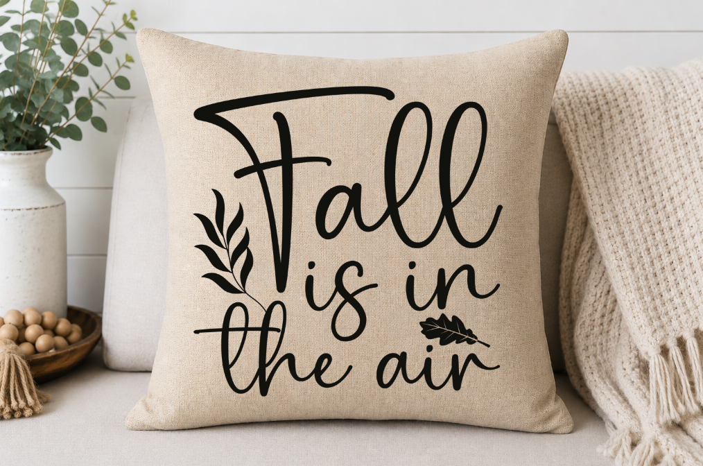 Fall Is in the Air Throw Pillow Cover | Johanna Lesley Creations
