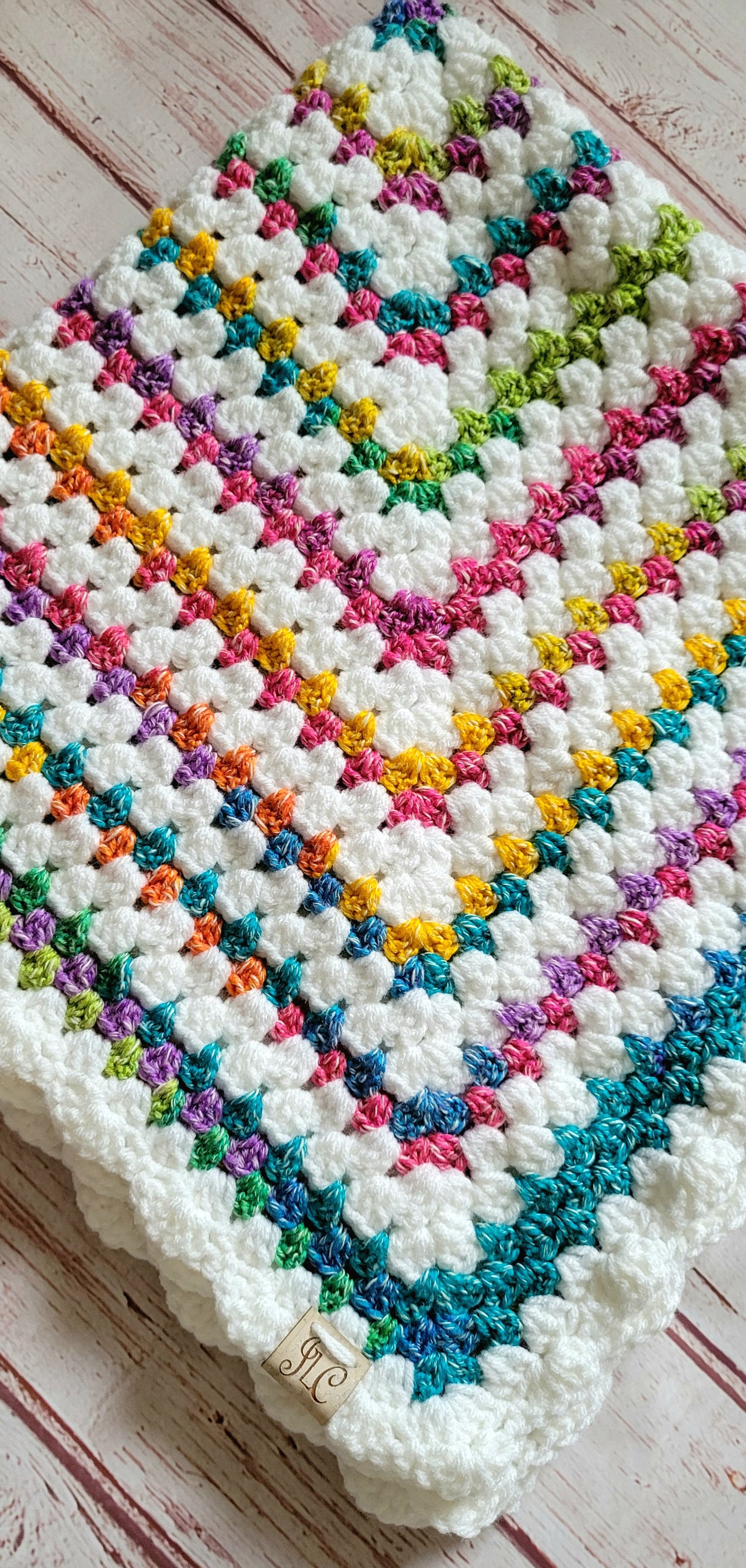 Confetti Dreams | One-of-a-Kind Hand Crocheted Baby & Lap Blanket