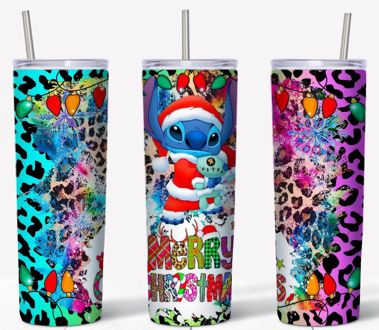 Stitch Merry Christmas 20oz Tumbler