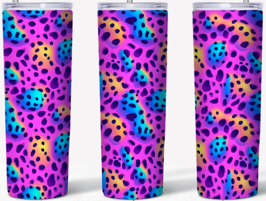 Abstract Colorful Leopard 15 or 20oz Tumbler