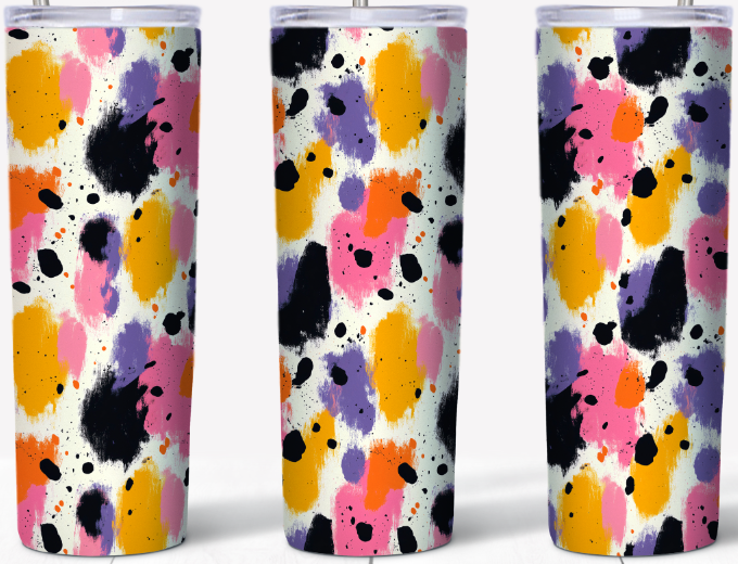 Abstract Paint Splash 15 or 20oz Tumbler
