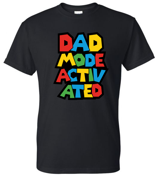 Dad Mode Activated Graphic T-Shirt | Adult Unisex T-Shirt | Johanna Lesley Creations