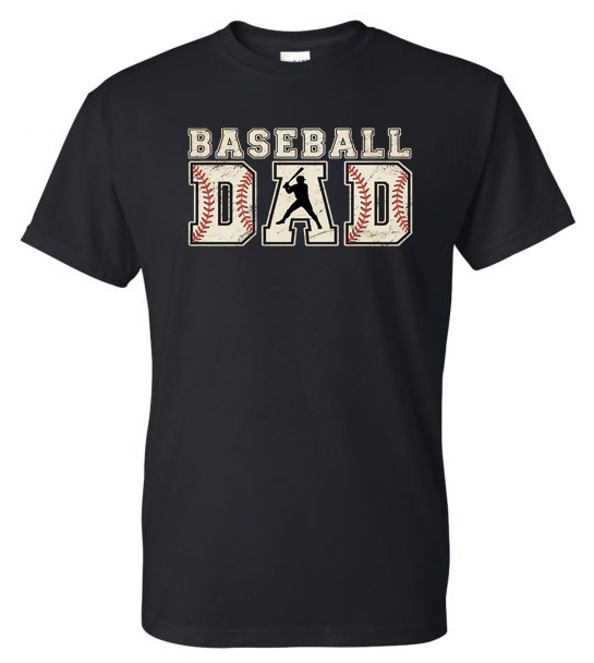 Distressed Baseball Dad Graphic T-Shirt | Adult Unisex T-Shirt | Johanna Lesley Creations