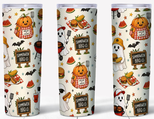 Boos Burgers & Bonfires 20oz Skinny Tumbler | Johanna Lesley Creations