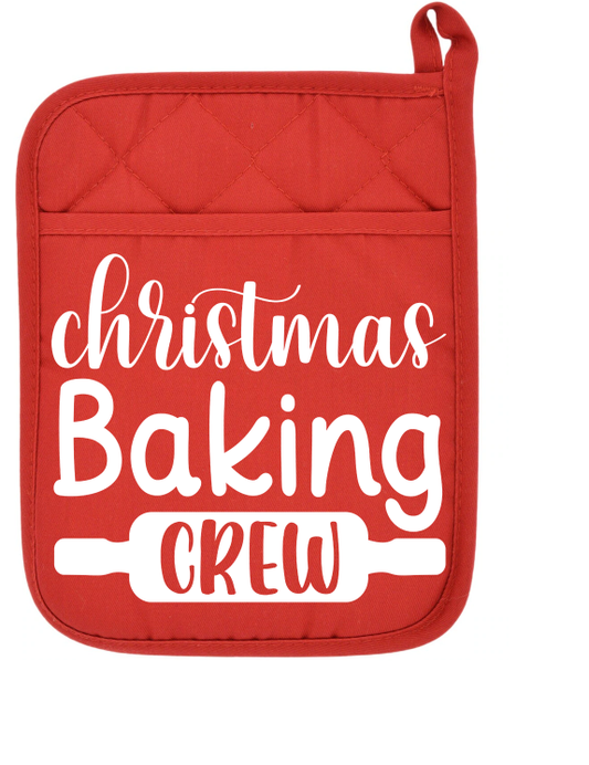 Christmas Baking Crew Potholder