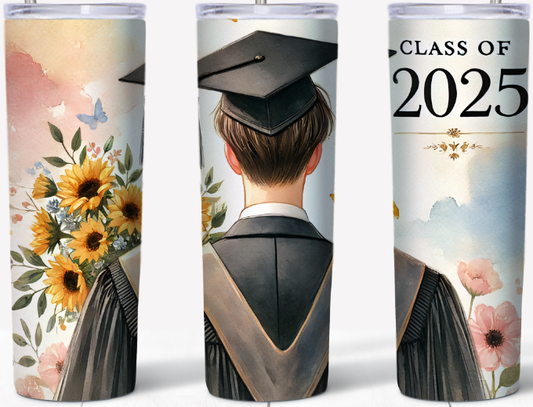 Class of 2025 Male 20oz Tumbler