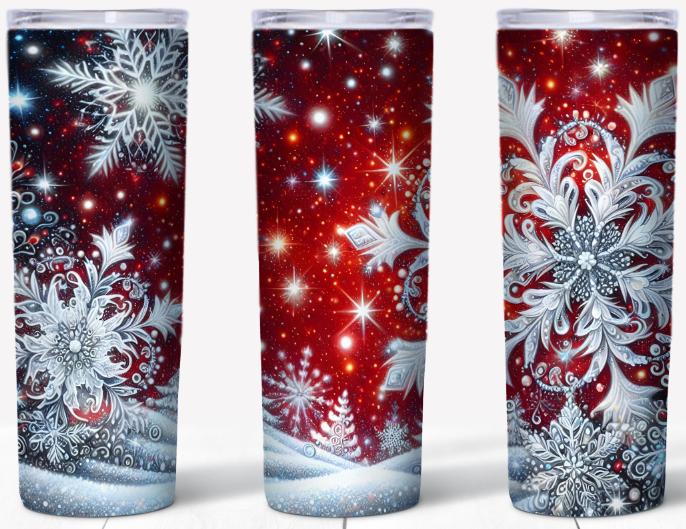 Crimson Winter Frost 20oz Tumbler