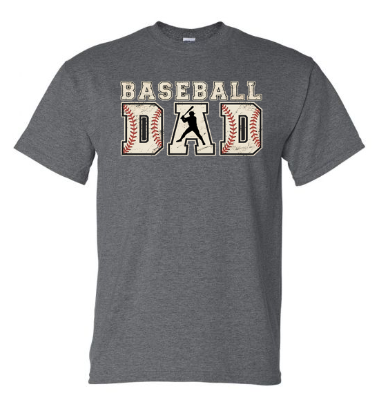 Distressed Baseball Dad Graphic T-Shirt | Adult Unisex T-Shirt | Johanna Lesley Creations