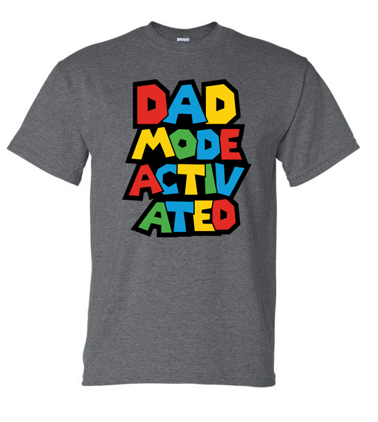 Dad Mode Activated Graphic T-Shirt | Adult Unisex T-Shirt | Johanna Lesley Creations