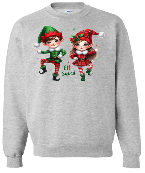 Elf Squad Adult Crewneck Sweatshirt