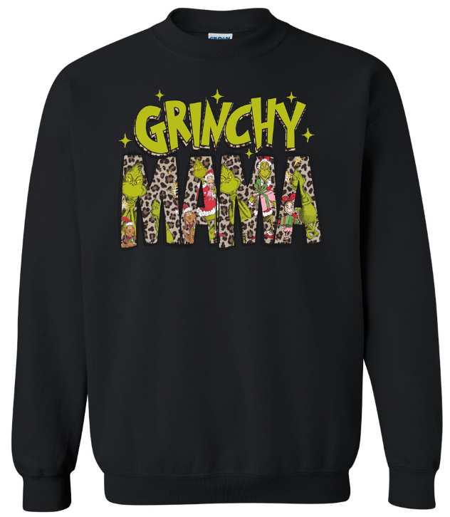 Grinchy Mama Adult Crewneck