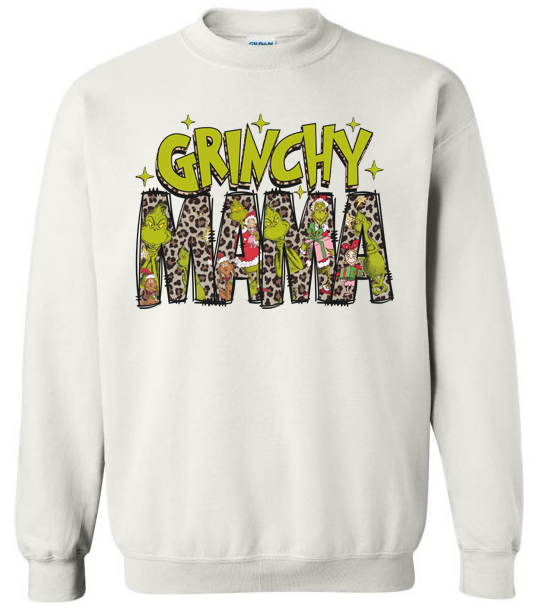 Grinchy Mama Adult Crewneck