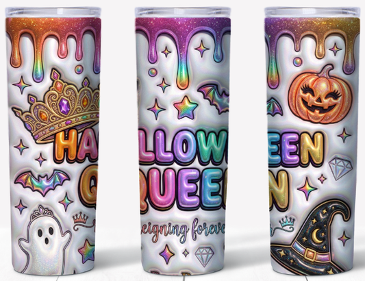 Halloween Queen 20oz Skinny Tumbler | Johanna Lesley Creations