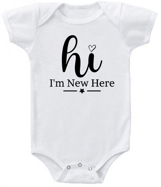 Hi I’m New Here Infant Bodysuit | Johanna Lesley Creations