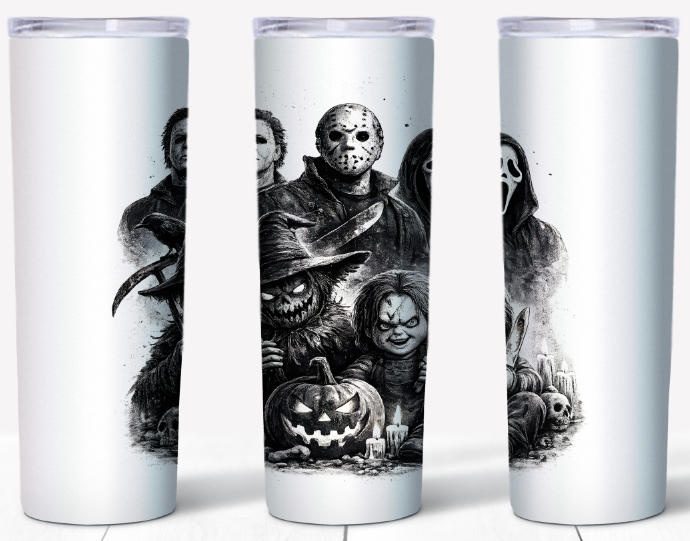 Horror Icons 20oz Skinny Tumbler | Johanna Lesley Creations
