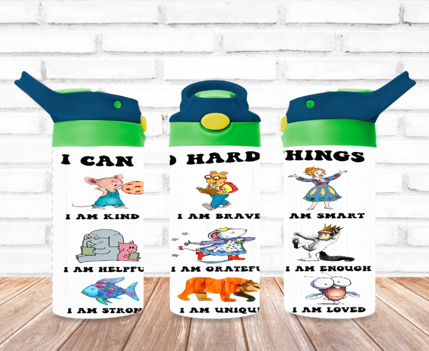 I can do hard things 12oz Flip Top Tumbler