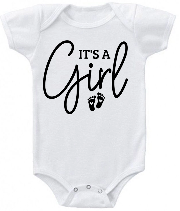 It’s a Girl Infant Bodysuit | Johanna Lesley Creations