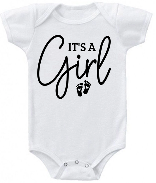 It’s a Girl Infant Bodysuit | Johanna Lesley Creations