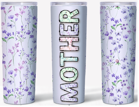 Lavender Botanical Mother | 20oz Stainless Steel Tumbler