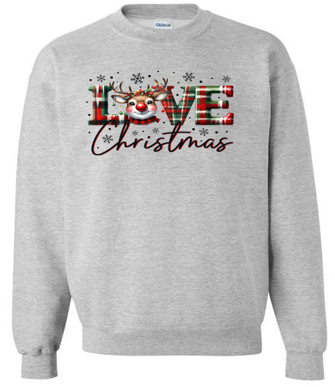 Love Christmas Adult Crewneck Sweatshirt