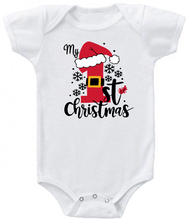 My 1st Christmas Santa baby bodysuit