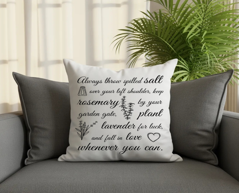 Practical Magic Inspired Pillow Cover | Johanna Lesley Creations