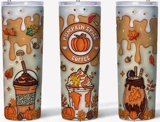 Pumpkin Spice Coffee 15 or 20oz Tumbler