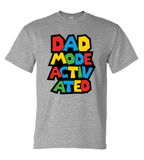 Dad Mode Activated Graphic T-Shirt | Adult Unisex T-Shirt | Johanna Lesley Creations