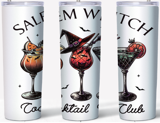 Salem Witch Cocktail Club 15 or 20oz Tumbler