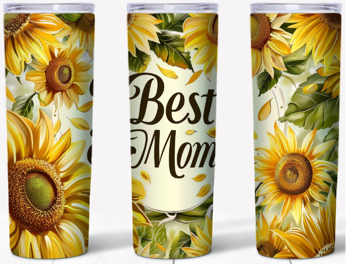 Sunflower Best Mom | 20oz Stainless Steel Tumbler