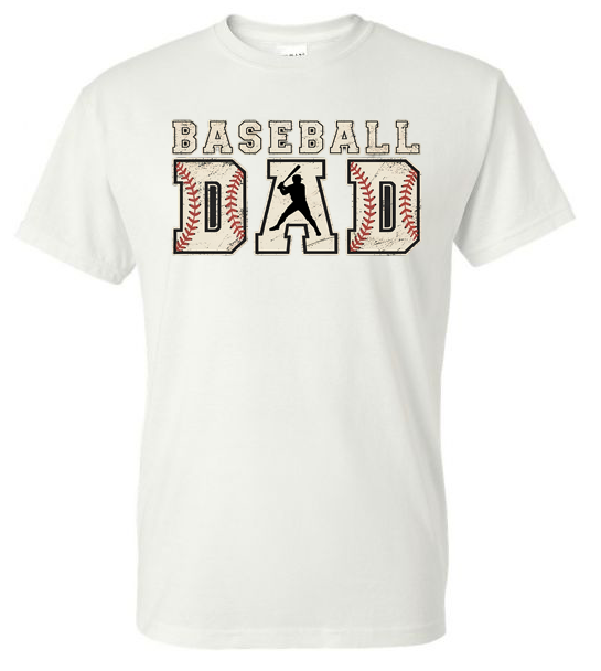 Distressed Baseball Dad Graphic T-Shirt | Adult Unisex T-Shirt | Johanna Lesley Creations