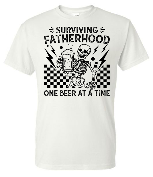 Funny Skeleton Doing Dad Sh*t Graphic T-Shirt | Adult Unisex T-Shirt | Johanna Lesley Creations