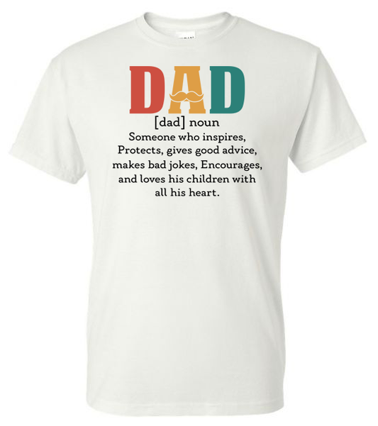 Dad Definition Graphic T-Shirt | Adult Unisex T-Shirt | Johanna Lesley Creations